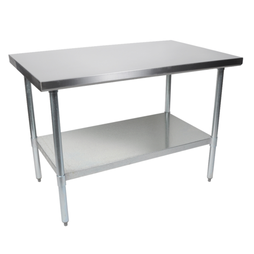 Arex CTR716 Stainless Steel Work Table with Bottom Shelf, 160x70x85 cm