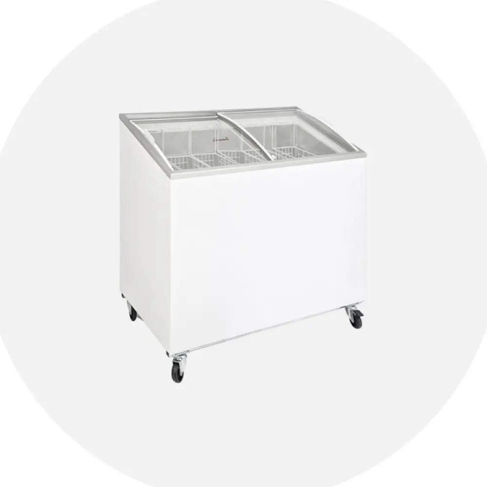 Klimasan D200DFSG-AC Frozen Food and Ice Cream Freezer, 72.5x63.5x89cm