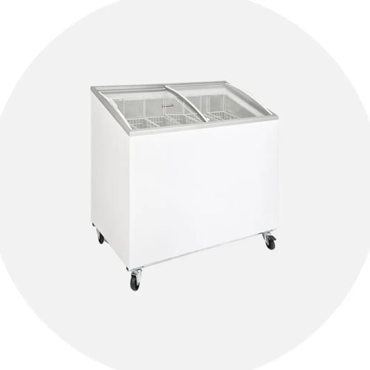 Klimasan D300DFSG-AC Frozen Food and Ice Cream Freezer, 101.5x63.5x89cm