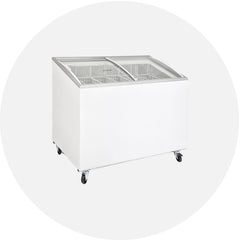 Klimasan D300DFSG-AC/P Frozen Food and Ice Cream Freezer, 101.5x63.5x89cm