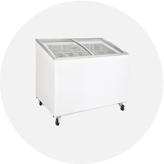 Klimasan D300DFSG-AC/P Frozen Food and Ice Cream Freezer, 101.5x63.5x89cm