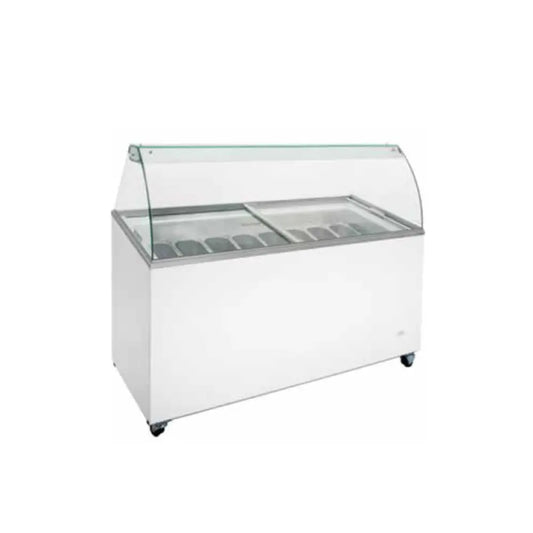 Klimasan D500DFSG-AF Ice Cream Freezer Display, 155.5x63.5x125.5cm