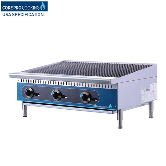 Core Pro DI-CB36-M Gas Charbroiler, 105000 BTU, 92 x 74 x 38.5 cm