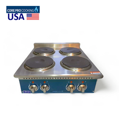 Core Pro DI-EHP24 Electric Cooker, 4 Hotplate, 8 kW, 61 x 75.1 x 34.5 cm