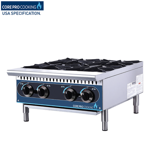 Core Pro DI-HP24-M Gas Cooker, 4 Burners, 100000 BTU, 61 x 73.8 x 33 cm