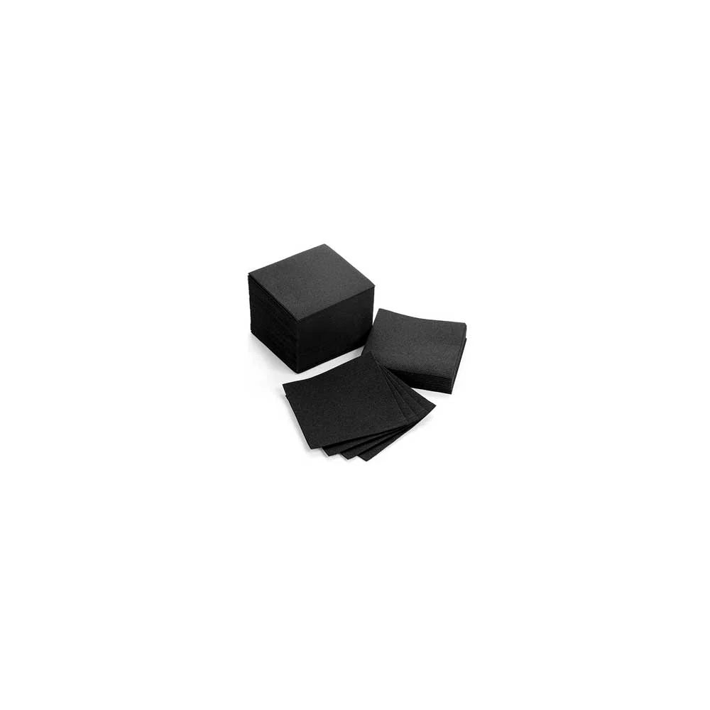 Free Plastik Disposable Paper Napkin 40x40cm Black, Pack of 1000 pcs