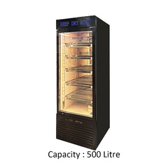 THS Dry Aging Regrigerator Glass Door, 500 L, 400 W, 68 x 76 x 198 cm