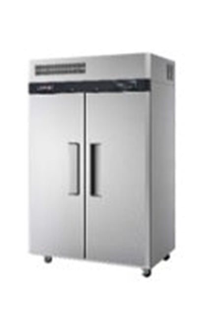 THS DUP-858 Stainless Steel Heavy Duty Double Door Upright Freezer, 126x80x192.6cm