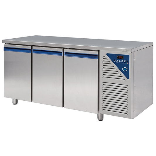 Dalmec PECT703ANAL Work Top Refrigerator Three Doors with Backsplash