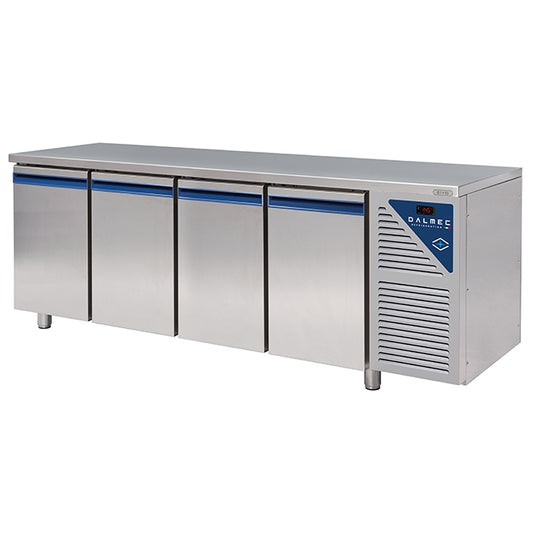 Dalmec PECT704ANAL Work Top Refrigerator Four Doors with Backsplash