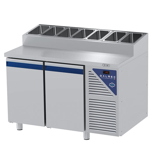 Dalmec PPCS702ANC Work Top Snack Refrigerator Two Doors