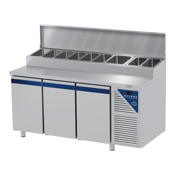 Dalmec PPCS703ANC Work Top Snack Refrigerator Three Doors