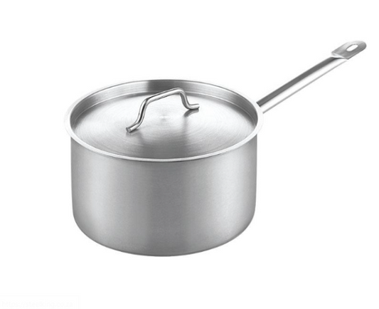 THS FTHS ZG31695 Stainless Steel Deep Saucepan with Lid 16 x 9.5cm