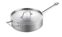 THS FTHS ZG32816 Stainless Steel Deep Saucepan with Lid and Handle 28x16cm