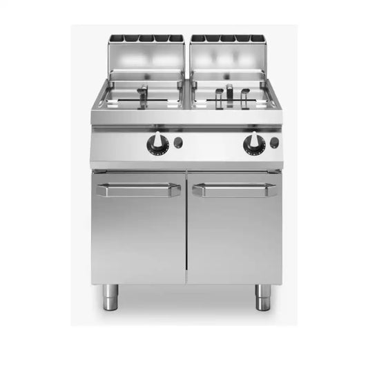 Modular R70/80FRGV/2V13/P Gas Double Fryer on Cabinet, 13 + 13 Liters, 24 kW, 80 x 73 x 87 cm
