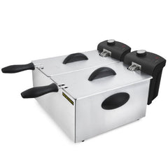 Berjaya EDDF35-A Electric Double Fryer 3 Ltr, 40x40.6x26 cm