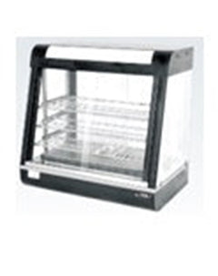 THS ET-LD-601 Stainless Steel Heavy Duty Table Top Curved Glass Warming Showcase, 99x48.5x64.5 cm