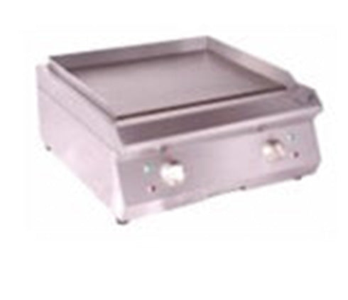THS ET-PL-600 Stainless Steel Table Top Electric Operated Griddle Full Smooth, 60x60x34 cm