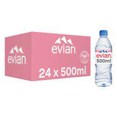 Evian Water 500ml, Pack of 24pcs