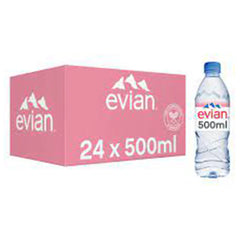 Evian Water 500ml, Pack of 24pcs  x 10