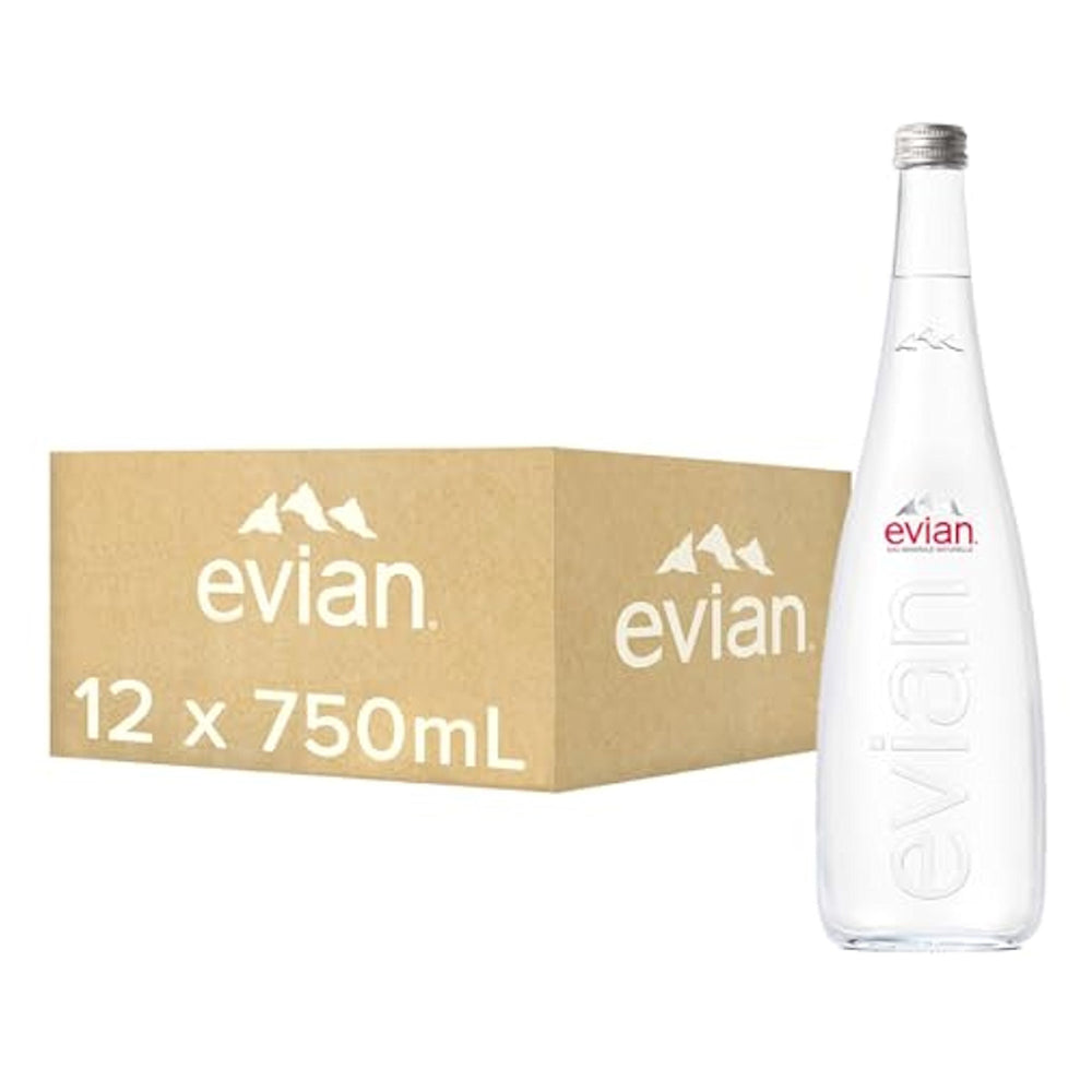 Evian Water Glass 750ml, Pack of 12pcs