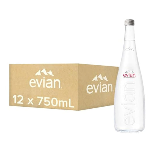 Evian Water Glass 750ml, Pack of 12pcs