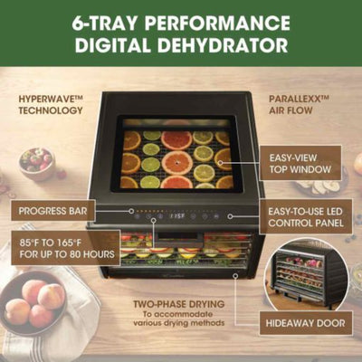 THS MEX10329 Excalibur 6 Tray Food Dehydrator, 53×44.50×31 cm