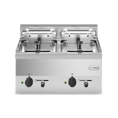 Modular F60/60FRES/2V10/T/ Electric Fryer with Tilting Heating Elements 2 Wells, 60x60x30 cm