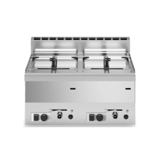 Modular F60/60FRGV/2V8/T/ Gas Fryer 2 Wells, 60x60x30 cm