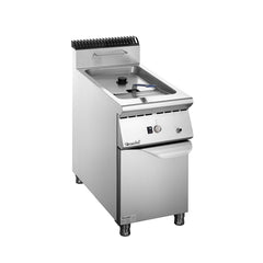 PRIMO F9040GFR 900 Series Single Tank Gas Fryer with Cabinet, 15.5kw, 40x90x85 cm