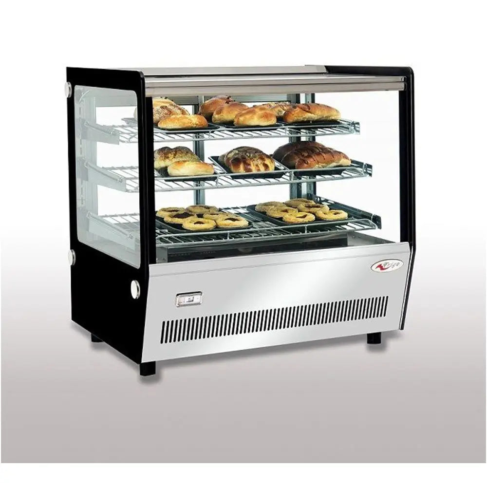 THS FGTW120LS Table Top Hot Showcase Square Type, 68.4x56.8x68.8cm