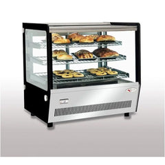 THS FGTW120LS Table Top Hot Showcase Square Type, 68.4x56.8x68.8cm