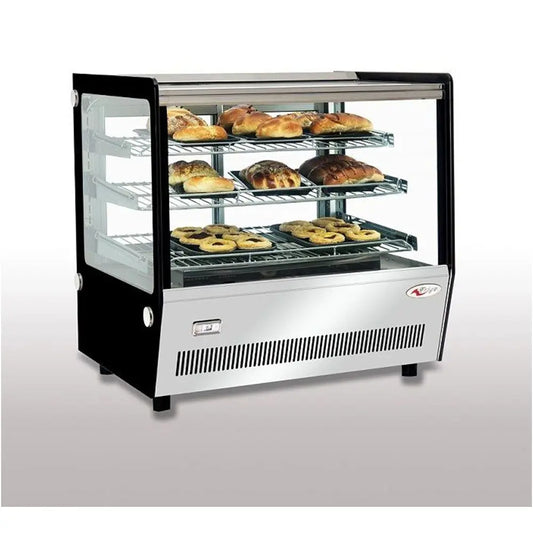 THS FGTW120LS Table Top Hot Showcase Square Type, 68.4x56.8x68.8cm