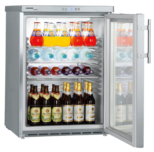 Liebherr FKUv 1663 Single Glass Door Under Counter Refrigerator, 60x61.5x85 cm