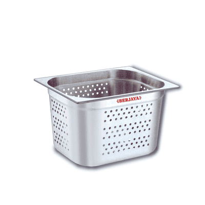 Berjaya FP 1/2-6 Stainless Steel Half Size Foodpan 150mm, 32.5x26.5x15 cm
