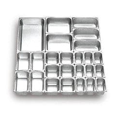 Berjaya FP 1/4-4 Stainless Steel Food Pan 100mm, 26.5x16.2x10 cm