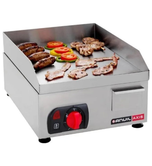 Anvil FTA0400 Flat Top Grill 400 with Splash Guard, 36x47x24 cm