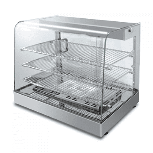 Berjaya FW-5G Electric Pie Warmer Bend Glass, 60x39.8x54