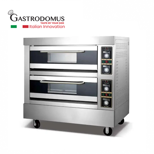 Gastrodomus 24E 2 Deck Electric Oven, 4 Trays, W 124 x D 81 x H 110 cm