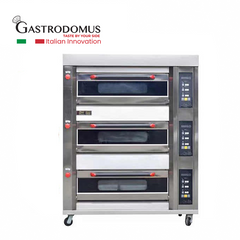 Gastrodomus 36ET 3 Deck Electric Oven, 6 Trays, 124 x 81 x 156 cm