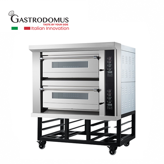 Gastrodomus 36GT 3 Deck Gas Oven With LCD Display, 6 Trays, 132 x 87 x 173 cm