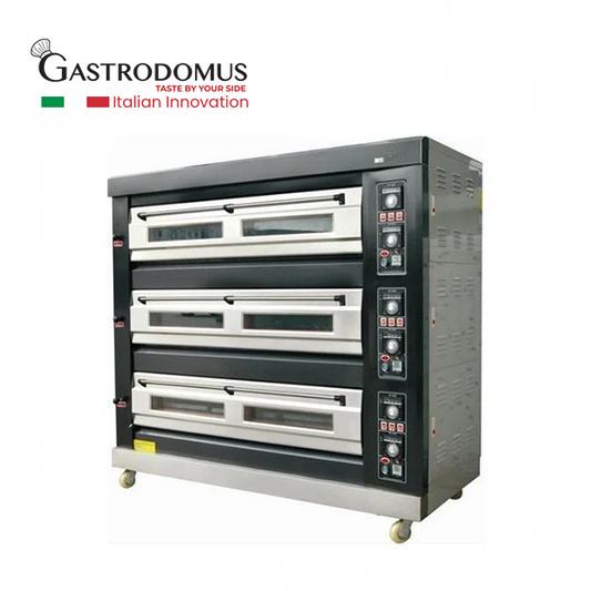 Gastrodomus 39G 3 Deck Gas Oven, 9 Trays, 174.5 x 87 x 173 cm
