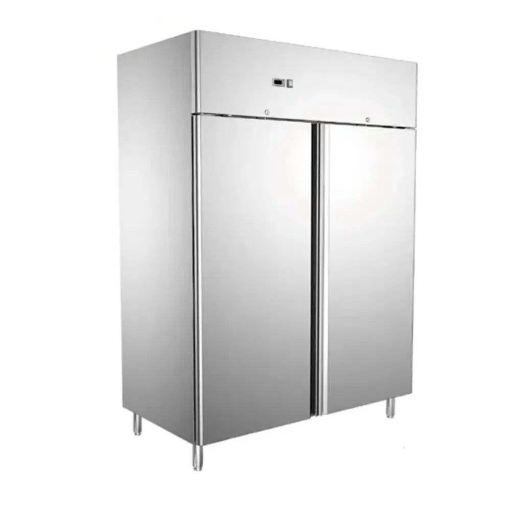 Symbol GN1410BT Stainless Steel Upright Freezer Double Door, 148x83x201cm