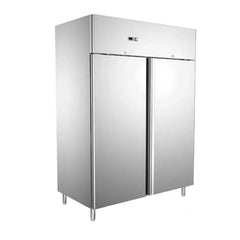Symbol GN1410BT Stainless Steel Upright Freezer Double Door, 148x83x201cm