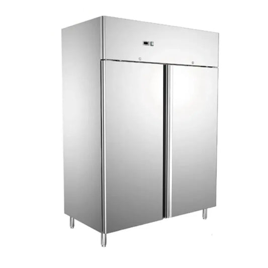 Symbol GN1410BT Stainless Steel Upright Freezer Double Door, 148x83x201cm