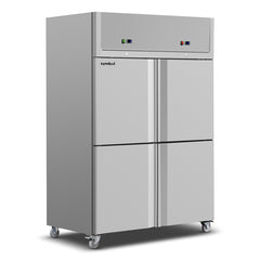 Symbol GN1410DT/D Stainless Steel Upright Chiller and Freezer Room, 148x83x204cm