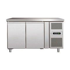 Symbol GN2100BT Stainless Steel Counter Freezer Two Door, 136x70x85cm