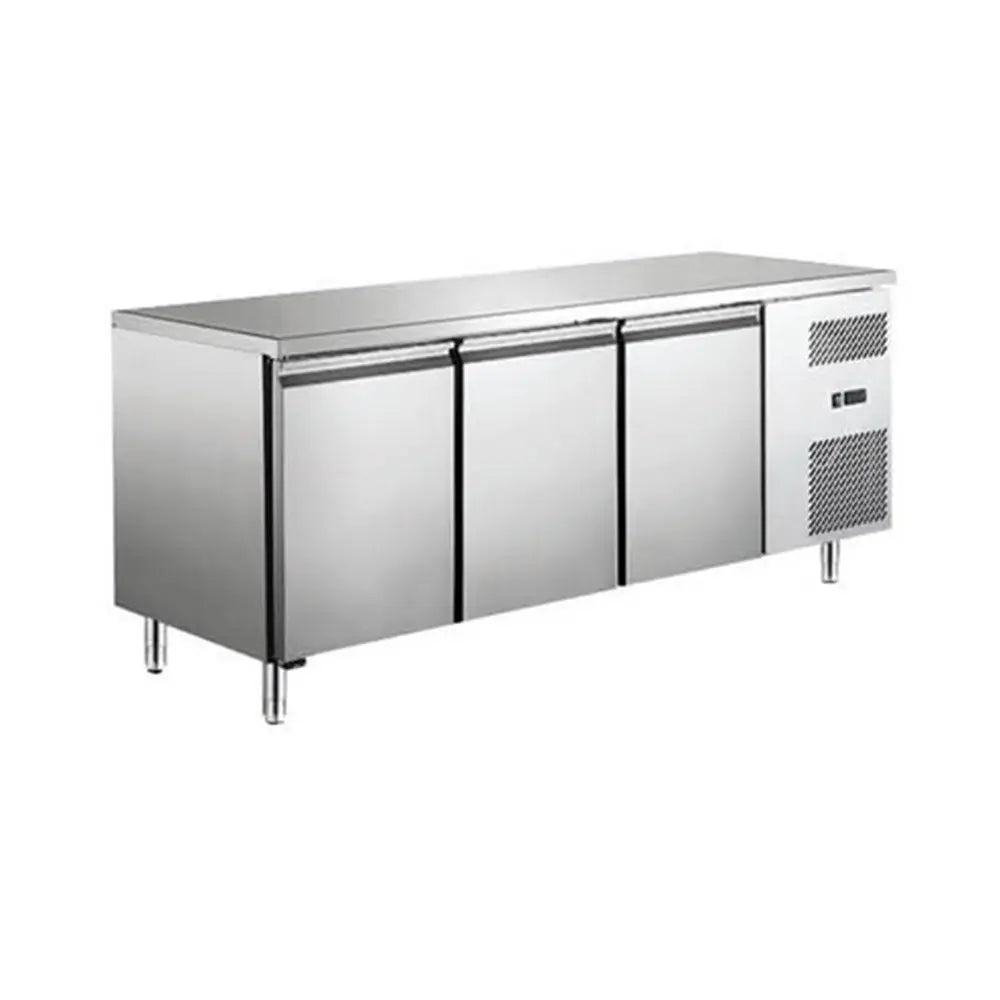 Symbol GN3100BT Stainless Steel Counter Freezer Three Door, 179.5x70x85cm
