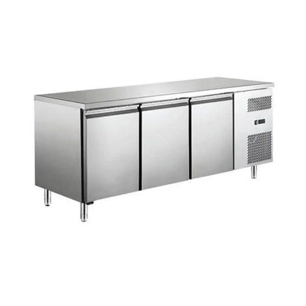 Symbol GN3100BT Stainless Steel Counter Freezer Three Door, 179.5x70x85cm