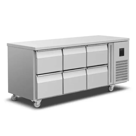 Symbol GN3160TN Counter Chiller with 6 Drawers